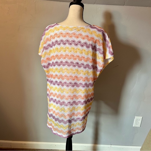 Alfred Dunner Crochet Knit Top Easter Colors Women’s 3X Fully Lined Perfect - Picture 2 of 5